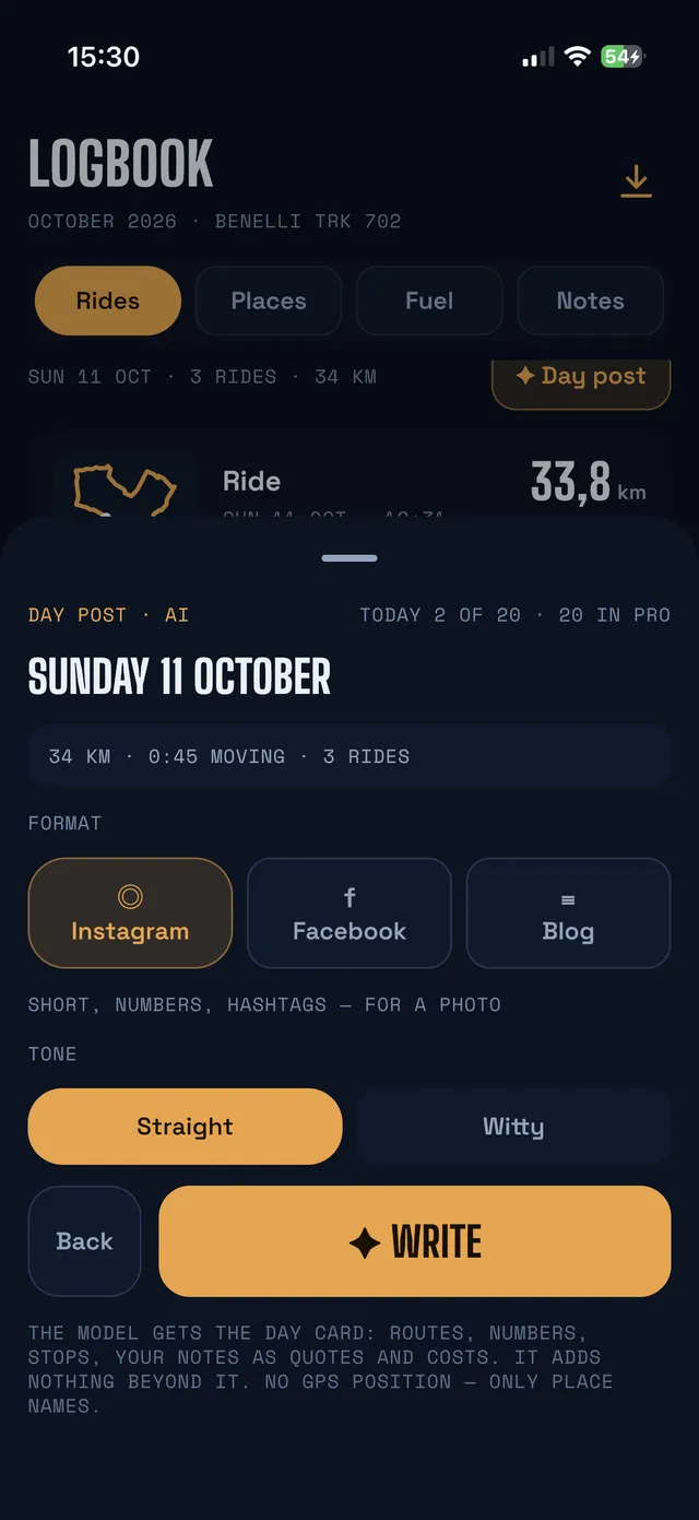 Day post: choosing the format (Instagram, Facebook, blog) and the tone